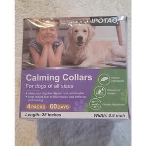 Pet Care Calming Collar for Dogs 4 Count, New Sealed